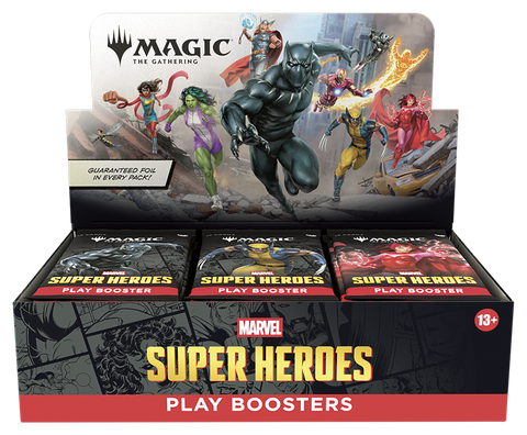Magic: The Gathering: Marvel Super Heroes - Play Booster Display