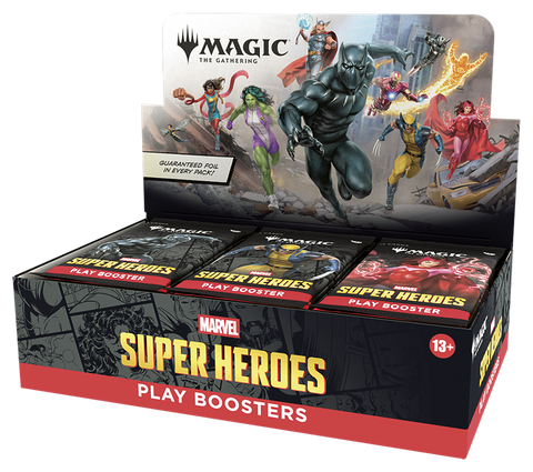 Magic: The Gathering: Marvel Super Heroes - Play Booster Display