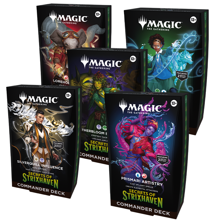 Magic: The Gathering – Secrets of Strixhaven Commander Decks (Set of 5) - Magic Draw