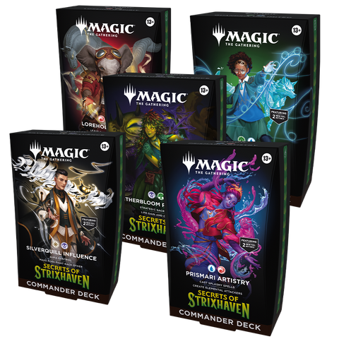 Magic: The Gathering – Secrets of Strixhaven Commander Decks (Set of 5) - Magic Draw